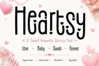 Heartsy Font: Playful & Expressive Design Tool