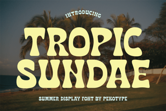 Tropic Sundae Font: Playful Design for Creative Projects